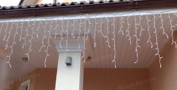 Подшив карниза софитом L-брус