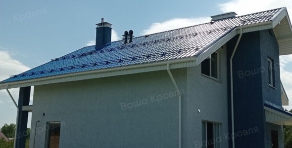 Монтаж снегозадержателей