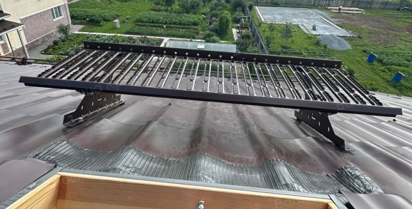 Монтаж элементов кровельной безопасности